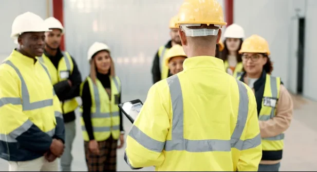 A safety checklist clipboard on the forecourt